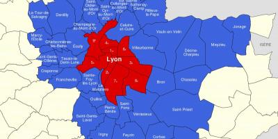 Peta Lyon kawasan