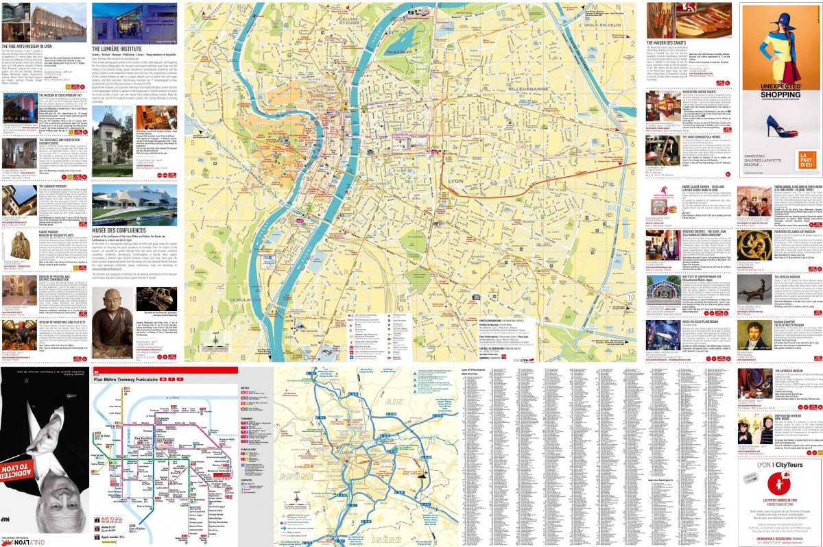 Lyon peta bandar